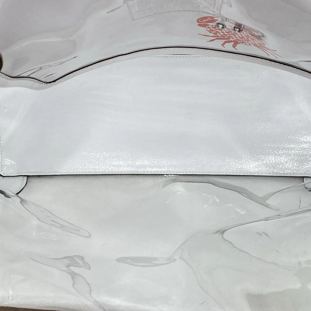 Coach XL Beach North/South Tote Bag 16594 Crab Seahorse‎ w/ Matching Pouch - Picture 10 of 16